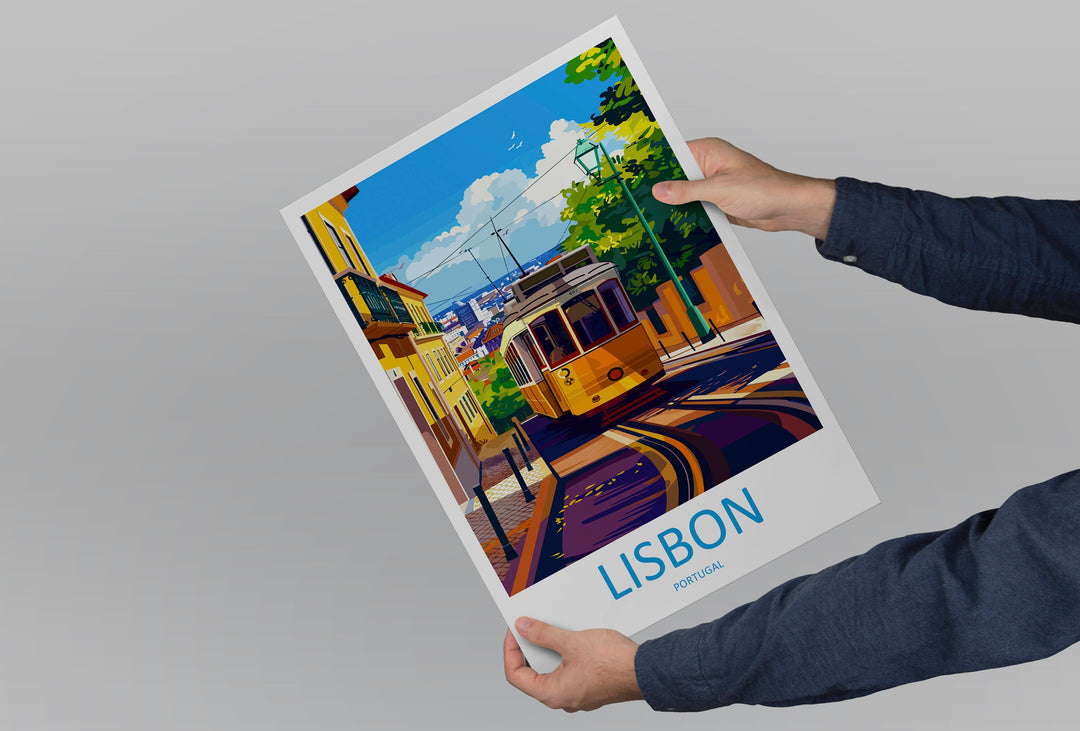Lisbon Travel Print Wall Art Lisbon Wall Hanging Home Décor Lisbon Gift Art Lovers Portugal Art Lover Gift Lisbon Poster