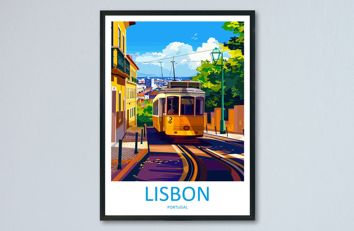 Lisbon Travel Print Wall Art Lisbon Wall Hanging Home Décor Lisbon Gift Art Lovers Portugal Art Lover Gift Lisbon Poster