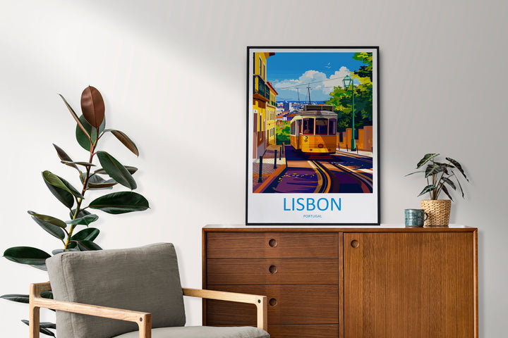 Lisbon Travel Print Wall Art Lisbon Wall Hanging Home Décor Lisbon Gift Art Lovers Portugal Art Lover Gift Lisbon Poster