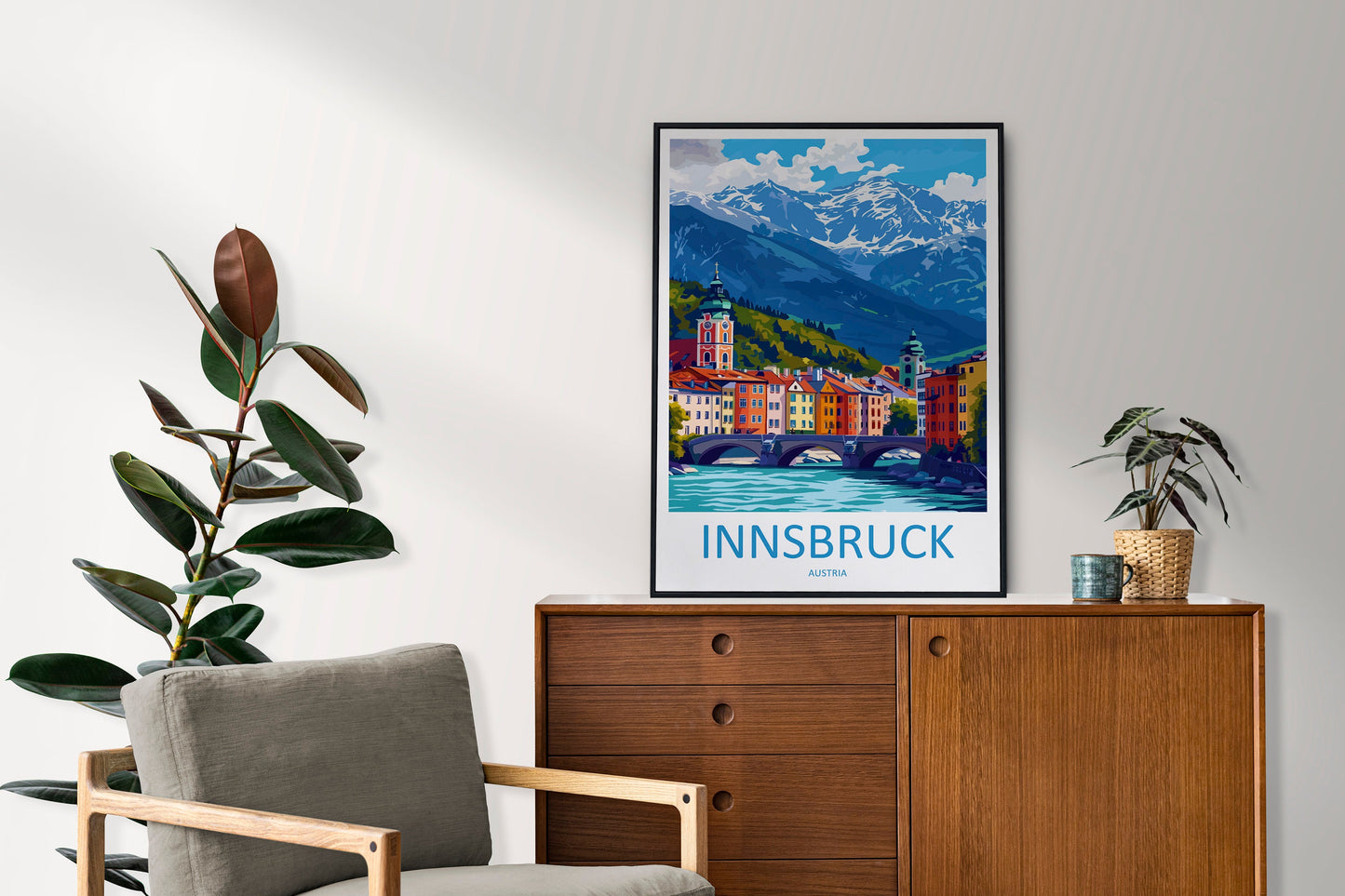 Innsbruck Print Innsbruck Home Decor Landscape Art Print Innsbruck Wall Art for Austria Enthusiast Gift Wall Hanging Innsbruck Austria Print