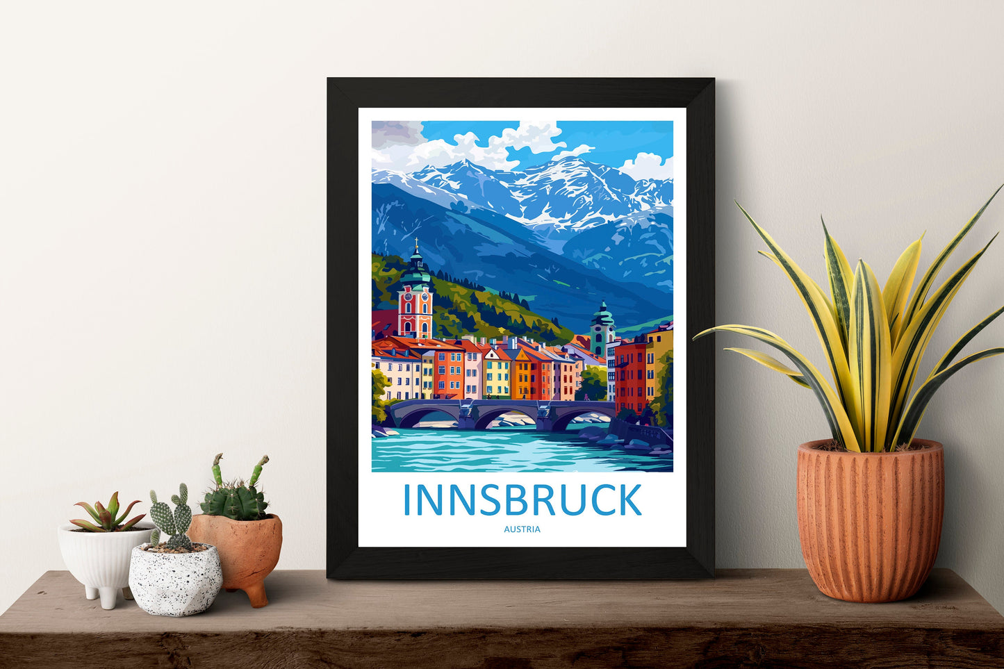Innsbruck Print Innsbruck Home Decor Landscape Art Print Innsbruck Wall Art for Austria Enthusiast Gift Wall Hanging Innsbruck Austria Print