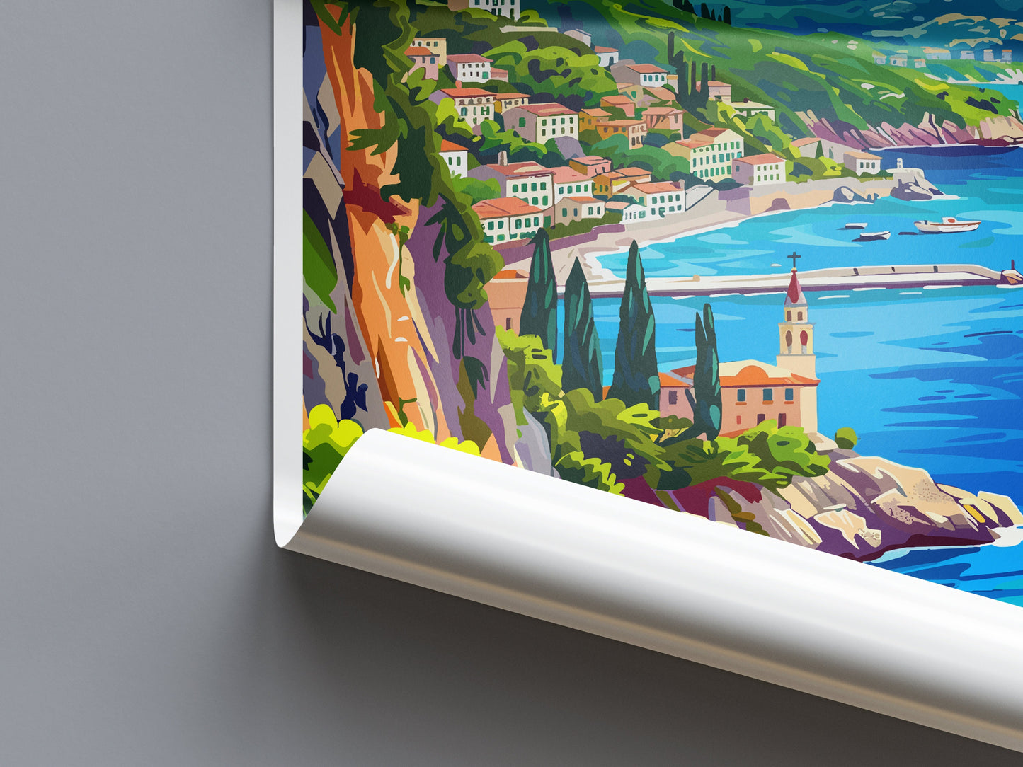 Corfu Travel Print Wall Art Corfu Greece Wall Hanging Home Decoration Corfu Gift Art Lovers Wall Art Print Corfu Wall Décor Greece Poster