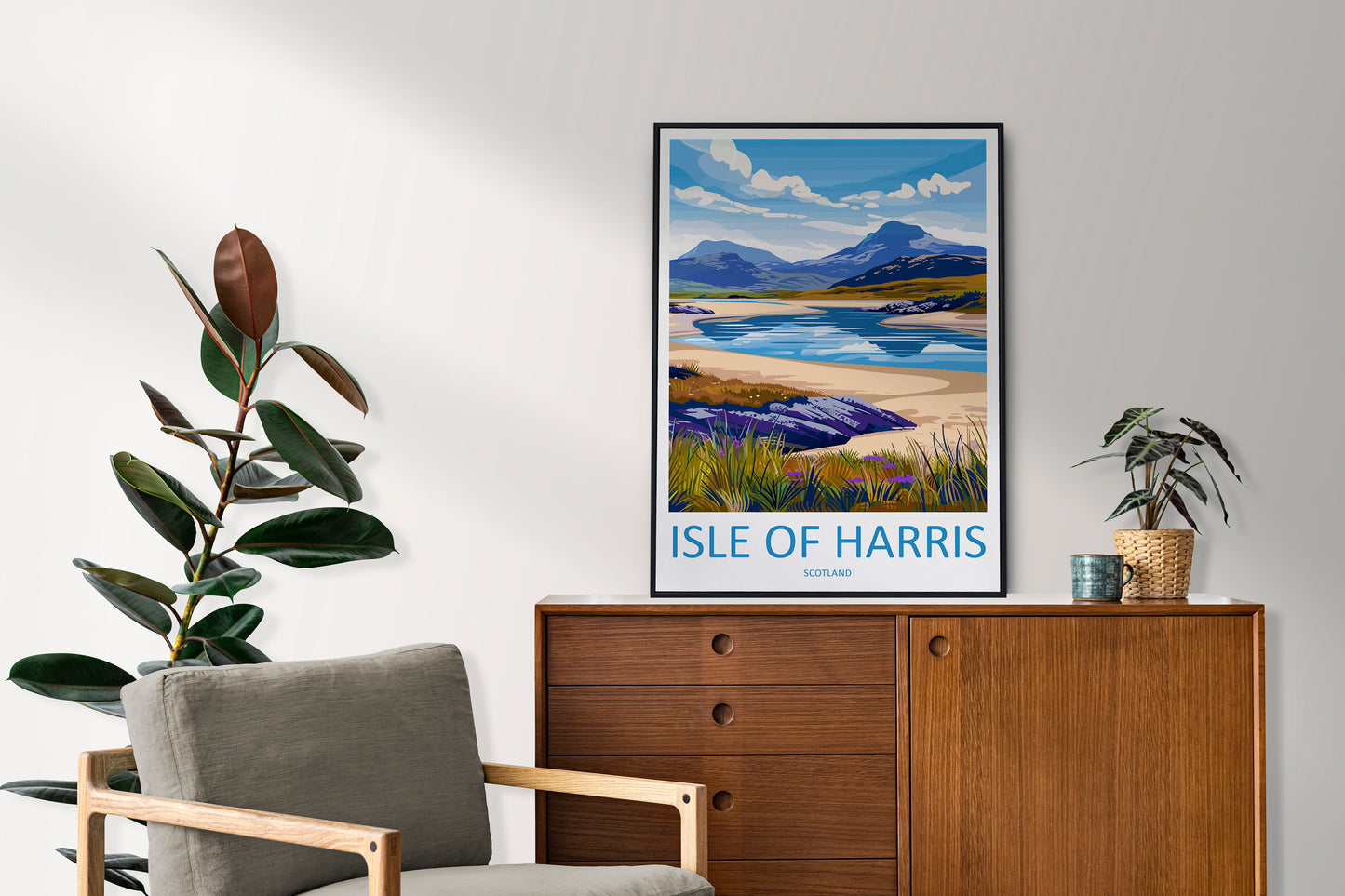 Isle Of Harris Travel Print Wall Art Isle Of Harris Wall Hanging Home Décor Isle Of Harris Gift Art Lovers Scotland Art Lover Gift Isle Art
