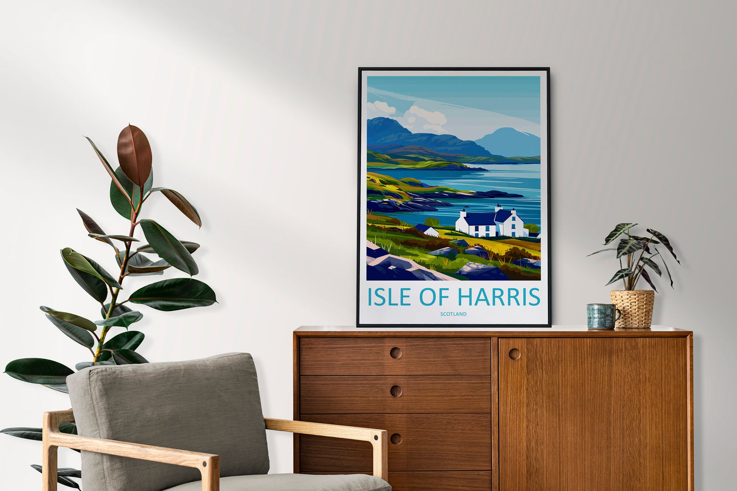 Isle Of Harris Travel Print Wall Art Isle Of Harris Wall Hanging Home Décor Isle Of Harris Gift Art Lovers Scotland Art Lover Gift Isle Art