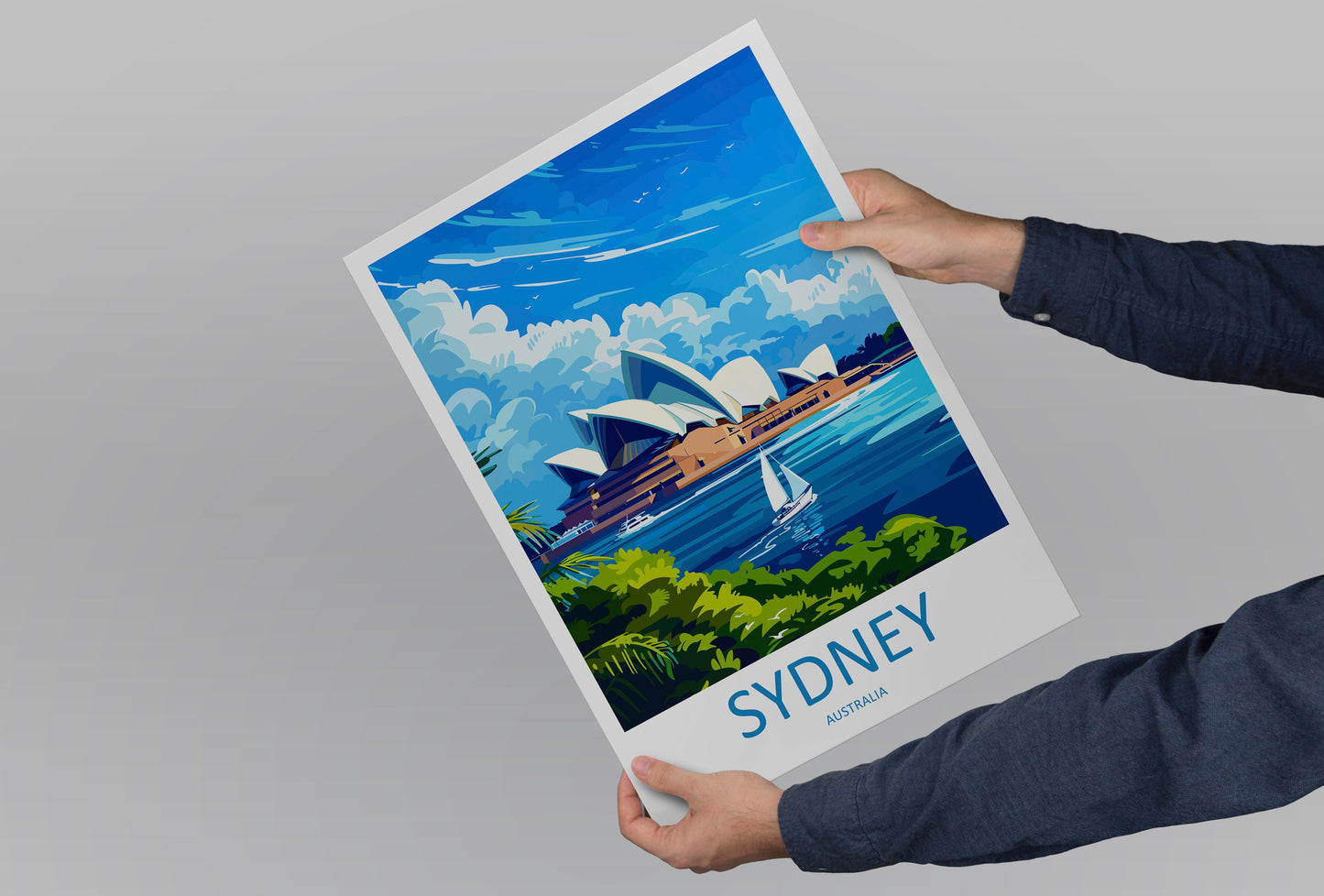 Sydney Opera House Travel Print Wall Art Sydney Opera House Wall Hanging Home Décor Sydney Gift Art Lovers Wall Art Australia Poster Decor