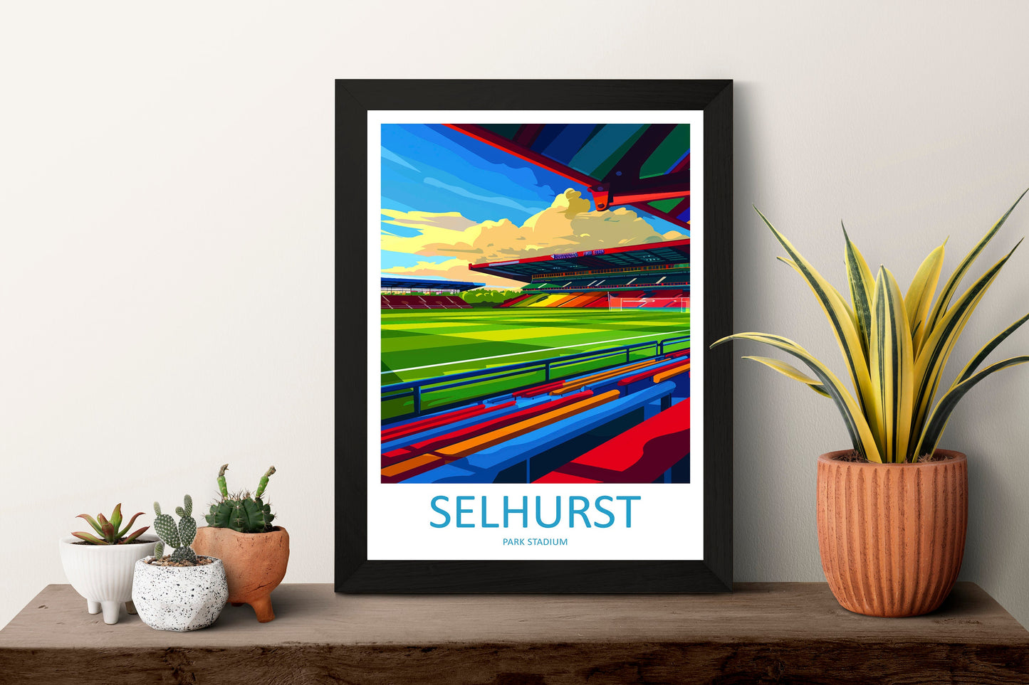 Selhurst Park Stadium Print Selhurst Park Home Décor Art Print Crystal Palace Wall Art Football Enthusiast Gift Wall Hanging Selhurst Park