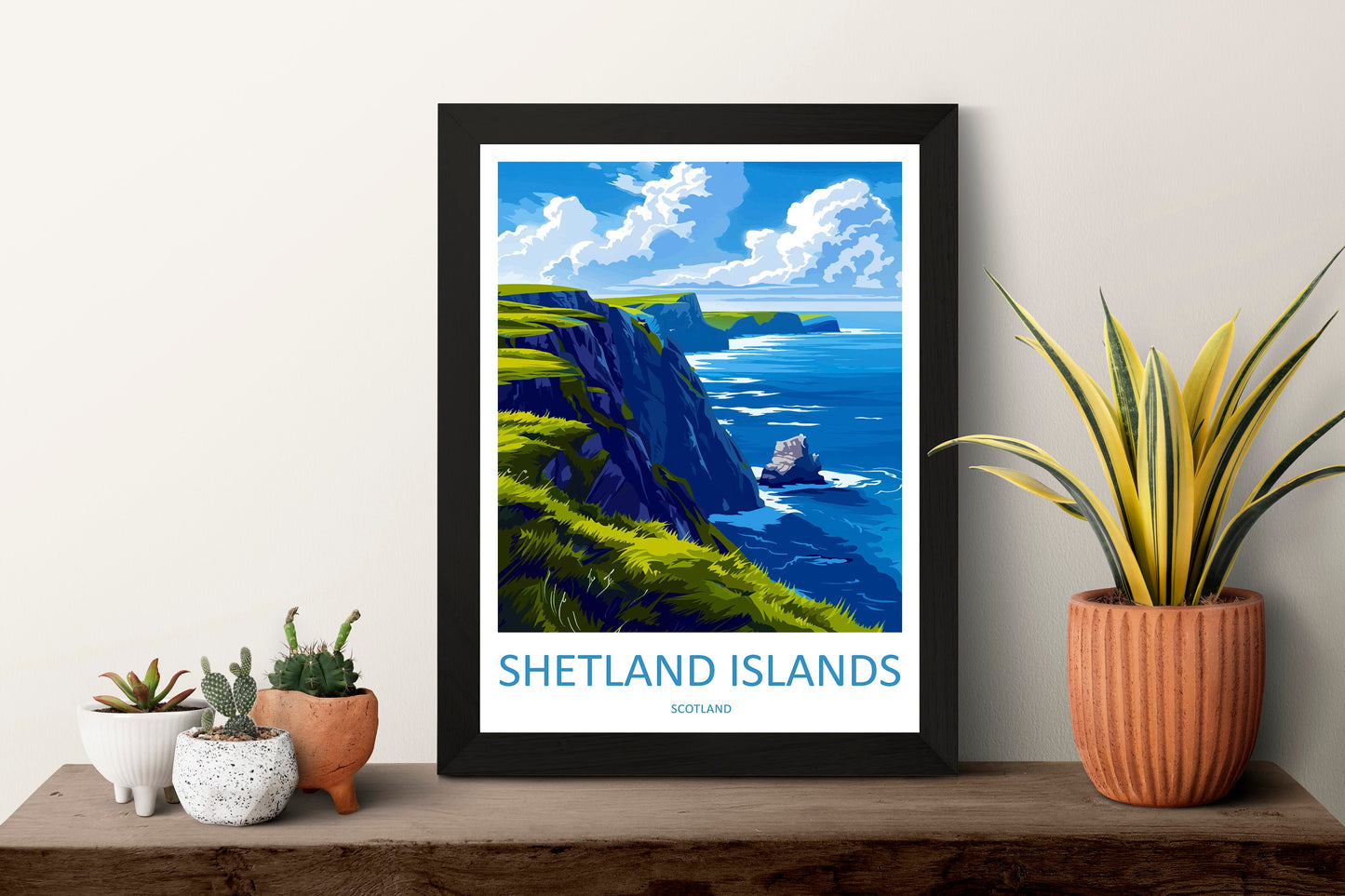 Shetland Travel Print Shetland Home Décor Scotland Art Print Shetland Wall Print For Shetland Gift Wall Hanging Scottish Islands Shetland