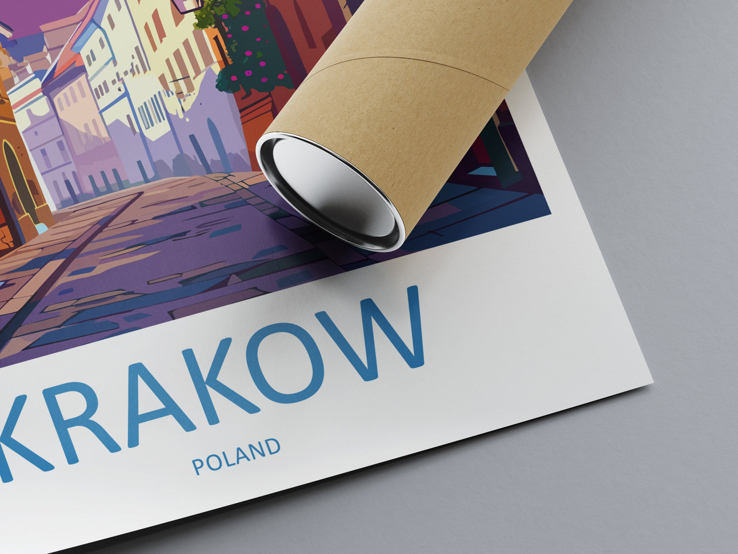 Krakow Travel Print Wall Art Krakow Wall Hanging Home Décor Krakow Gift Art Lovers Poland Art Lover Gift Krakow Travel Wall Art
