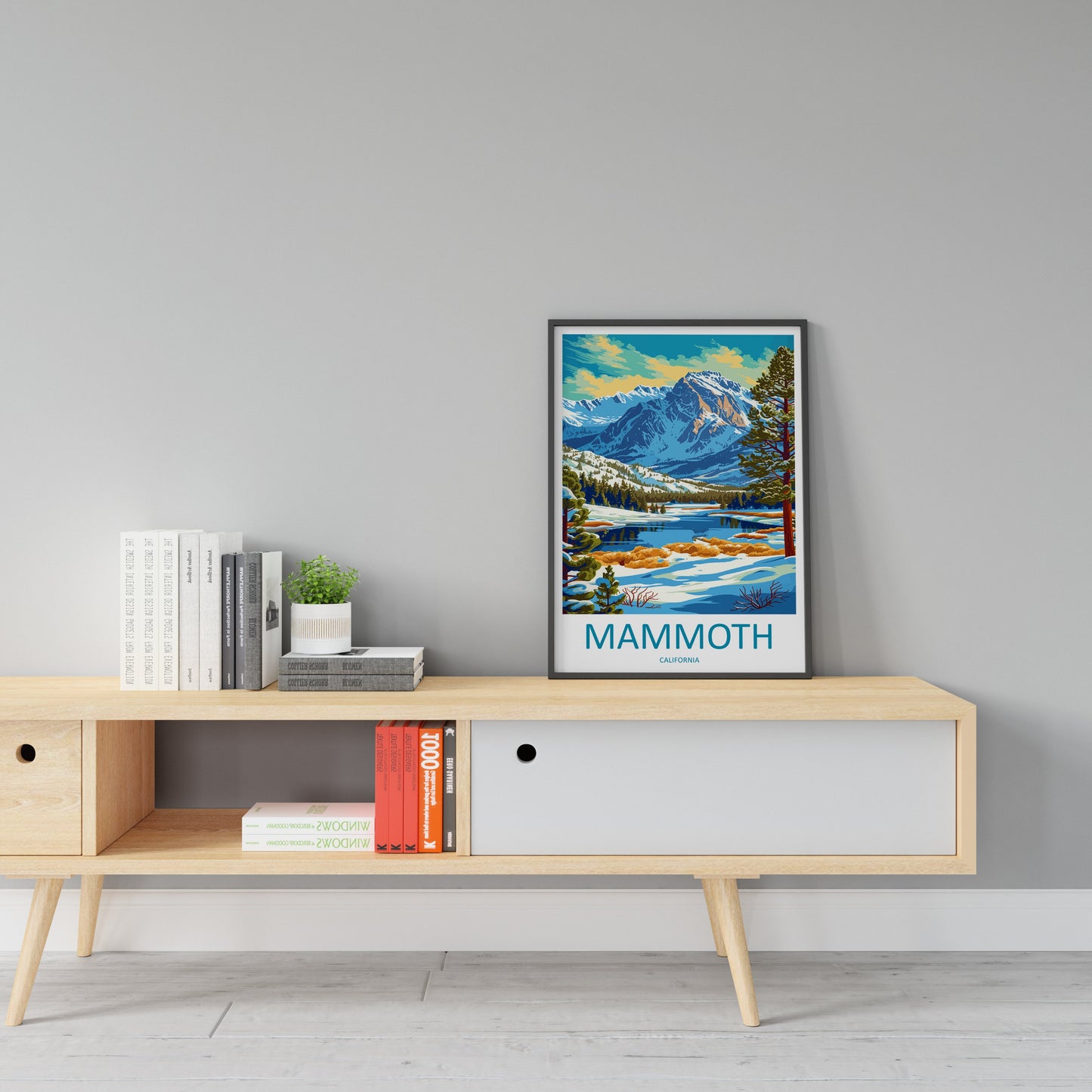 Lake Mammoth Travel Print Wall Art Lake Mammoth Wall Hanging Home Décor Lake Mammoth Gift Art Lovers California Art Lover Gift