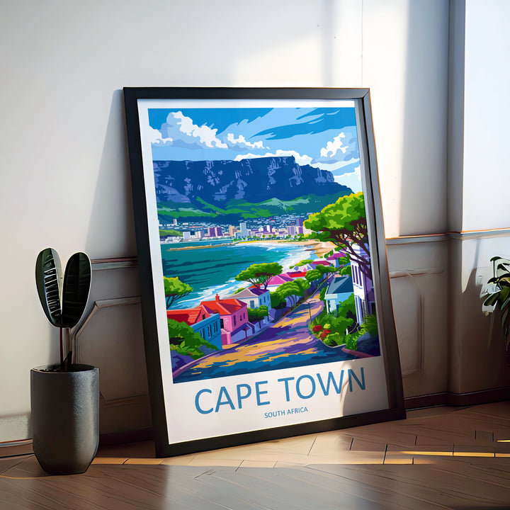 Cape Town Travel Print Wall Art Cape Town Wall Hanging Home Décor Cape Town Gift Art Lovers South Africa Art Print Cape Town Wall Décor Art