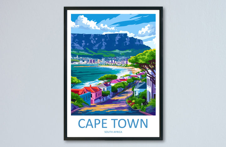 Cape Town Travel Print Wall Art Cape Town Wall Hanging Home Décor Cape Town Gift Art Lovers South Africa Art Print Cape Town Wall Décor Art