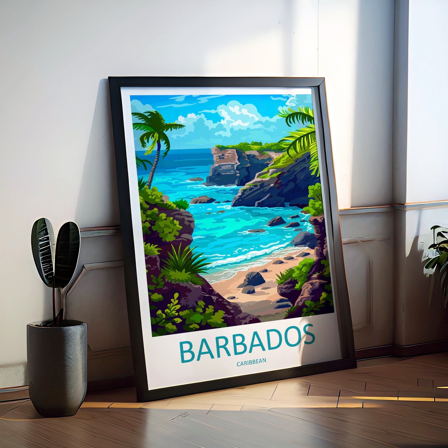 Barbados Travel Print Wall Art Barbados Wall Hanging Home DΓ©cor Barbados Gift Art Lovers Wall Art Caribbean Travel Print Barbados Decor