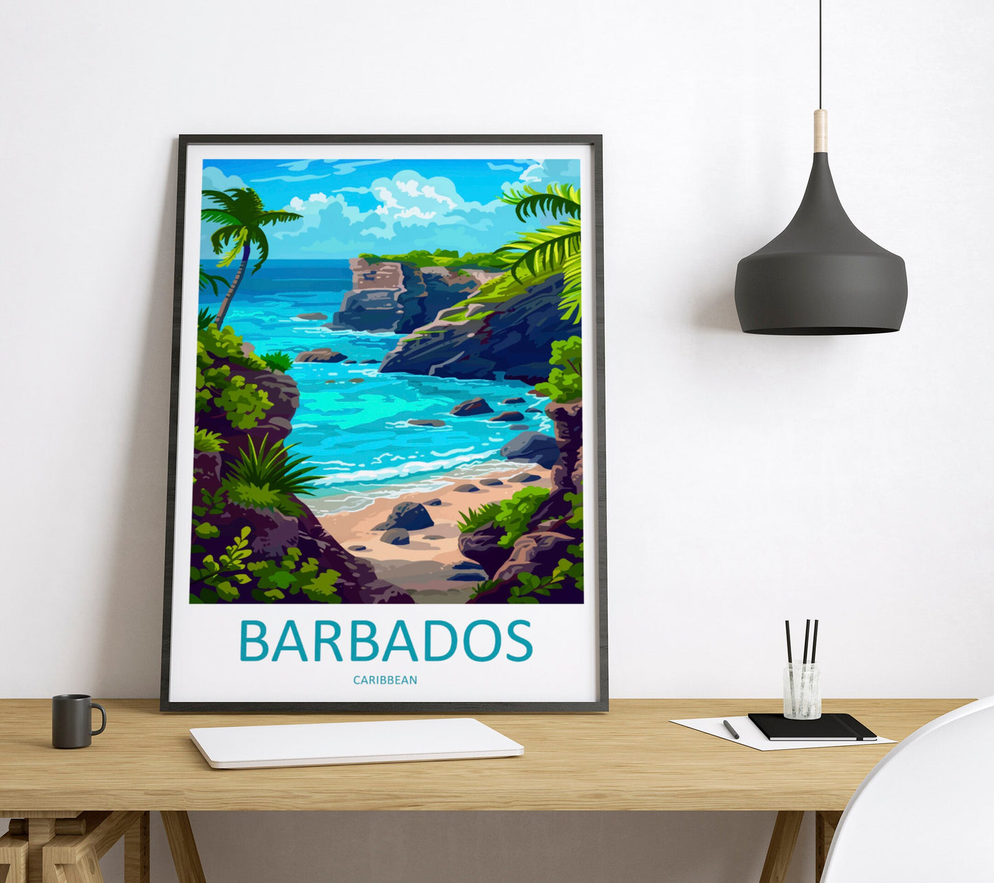Barbados Travel Print Wall Art Barbados Wall Hanging Home DΓ©cor Barbados Gift Art Lovers Wall Art Caribbean Travel Print Barbados Decor