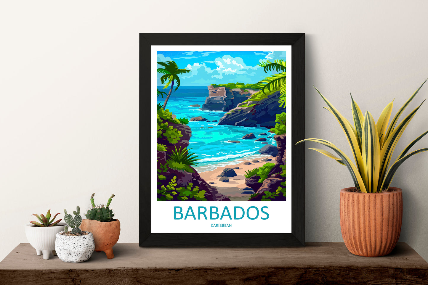 Barbados Travel Print Wall Art Barbados Wall Hanging Home DΓ©cor Barbados Gift Art Lovers Wall Art Caribbean Travel Print Barbados Decor