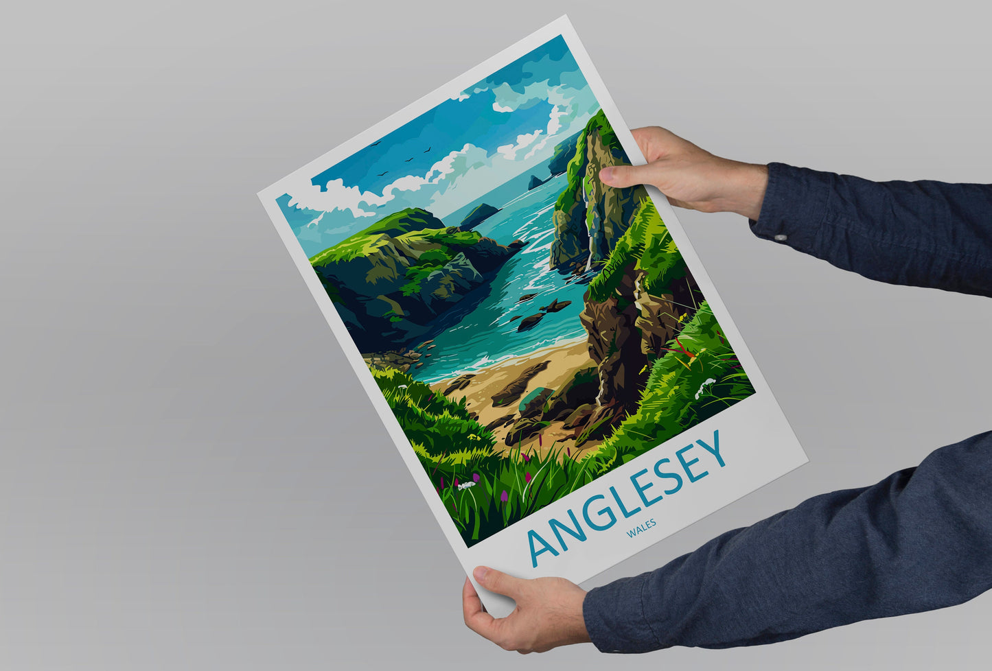 Anglesey Travel Print Wall Art Anglesey Wall Hanging Home Decoration Anglesey Gift Art Lovers Wall Art Print Art Anglesey Print Anglesey Art