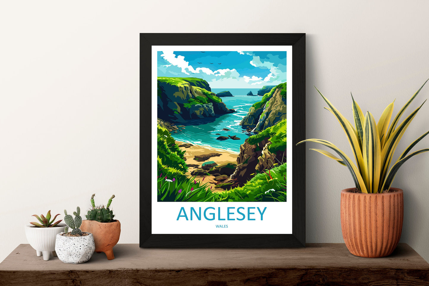 Anglesey Travel Print Wall Art Anglesey Wall Hanging Home Decoration Anglesey Gift Art Lovers Wall Art Print Art Anglesey Print Anglesey Art
