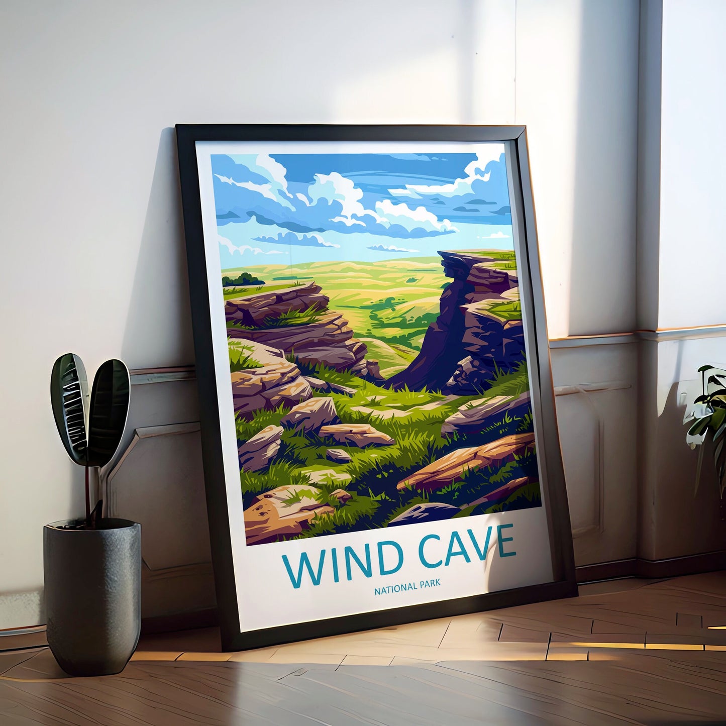 Wind Cave National Park Travel Print Wall Art Wind Cave National Park Wall Hanging Home Décor Wind Cave National Park