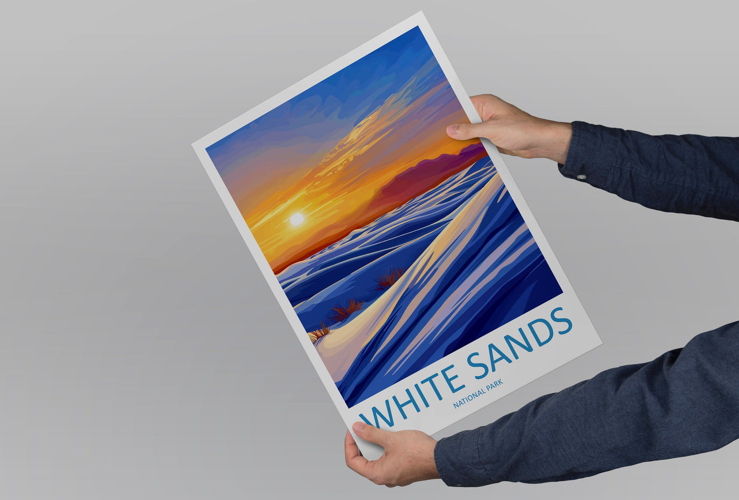 White Sands National Park Travel Print Wall Art White Sands National Park Wall Hanging Home Décor White Sands National Park Art Gift Poster