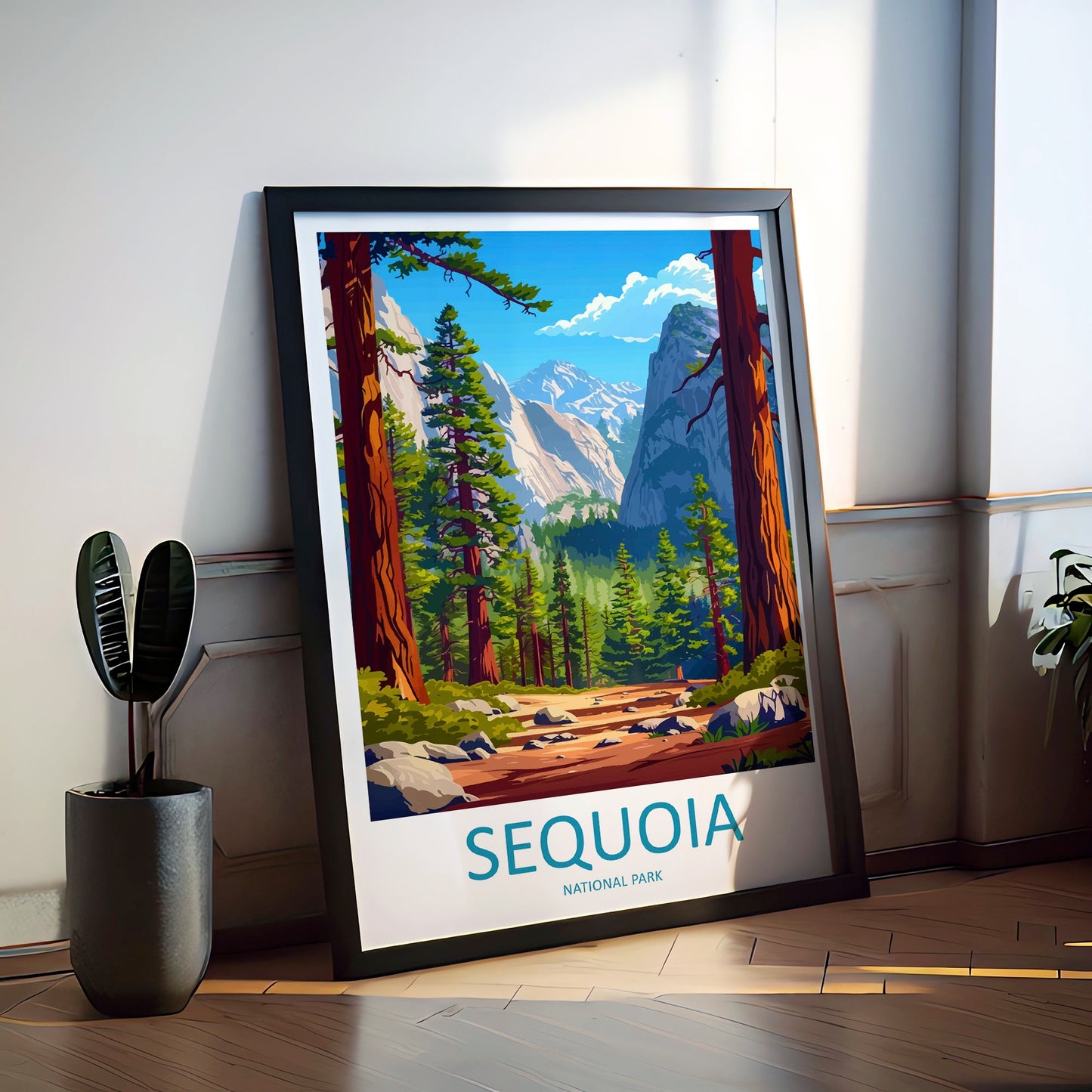 Sequoia National Park Travel Print Wall Art Sequoia Wall Hanging Home Décor Sequoia Gift Art Lovers California Art Lover Gift