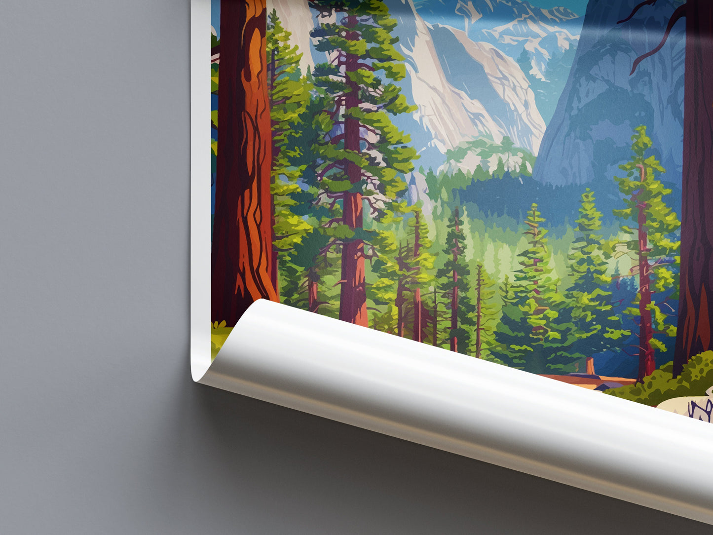 Sequoia National Park Travel Print Wall Art Sequoia Wall Hanging Home Décor Sequoia Gift Art Lovers California Art Lover Gift
