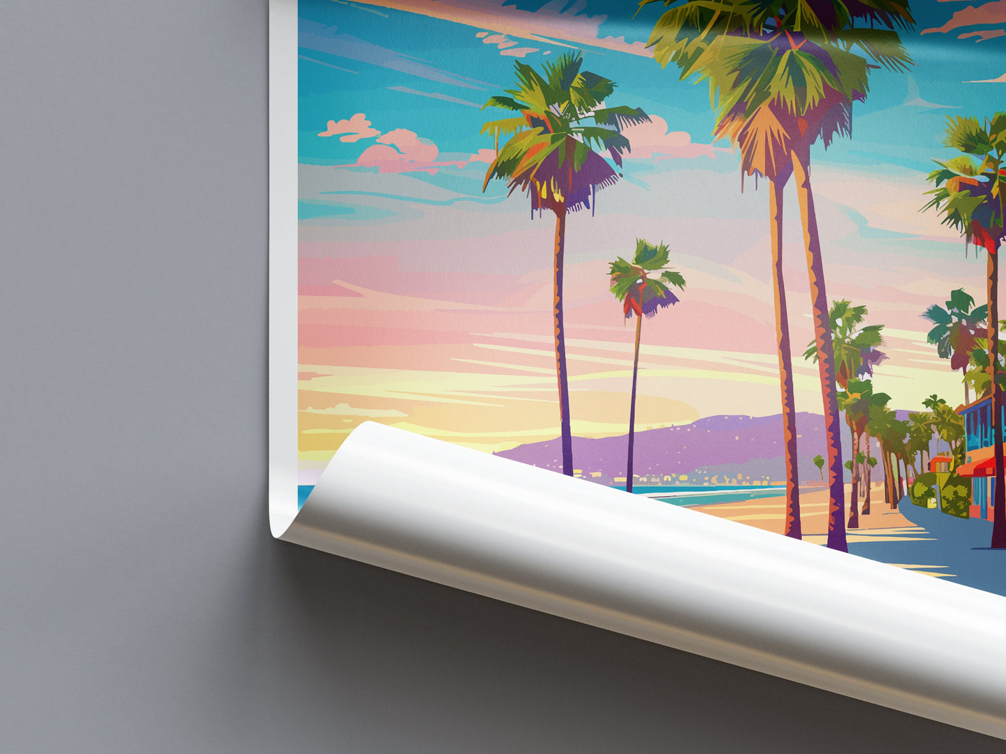 Venice Beach Travel Print Wall Art Venice Beach Wall Hanging Home Décor Venice Beach Gift Art Lovers California Art Lover Gift Venice Beach