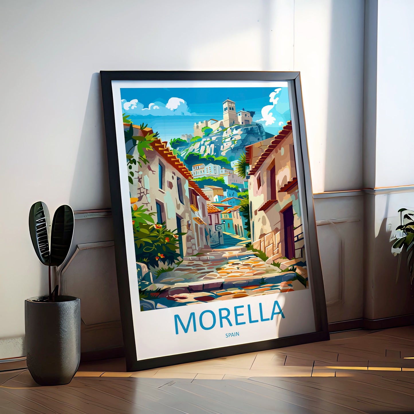 Morella Travel Print Wall Art Morella Wall Hanging Home Décor Morella Gift Art Lovers Spain Art Lover Gift Morella Print Spain Wall Art