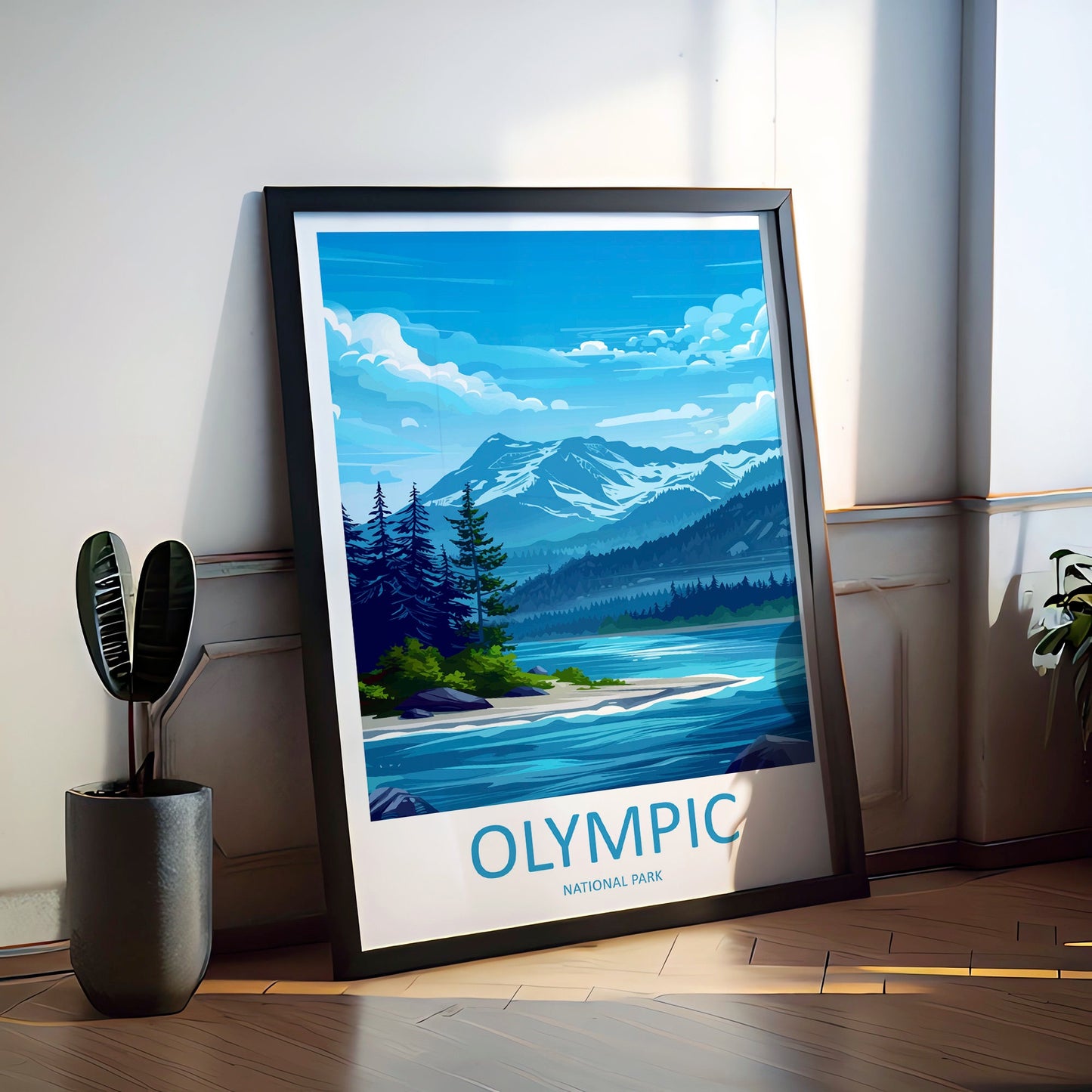 Olympic National Park Travel Print Wall Art Olympic National Park Wall Hanging Home Décor Olympic National Park Art Gift Poster