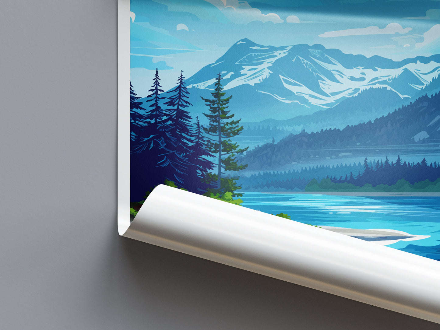 Olympic National Park Travel Print Wall Art Olympic National Park Wall Hanging Home Décor Olympic National Park Art Gift Poster