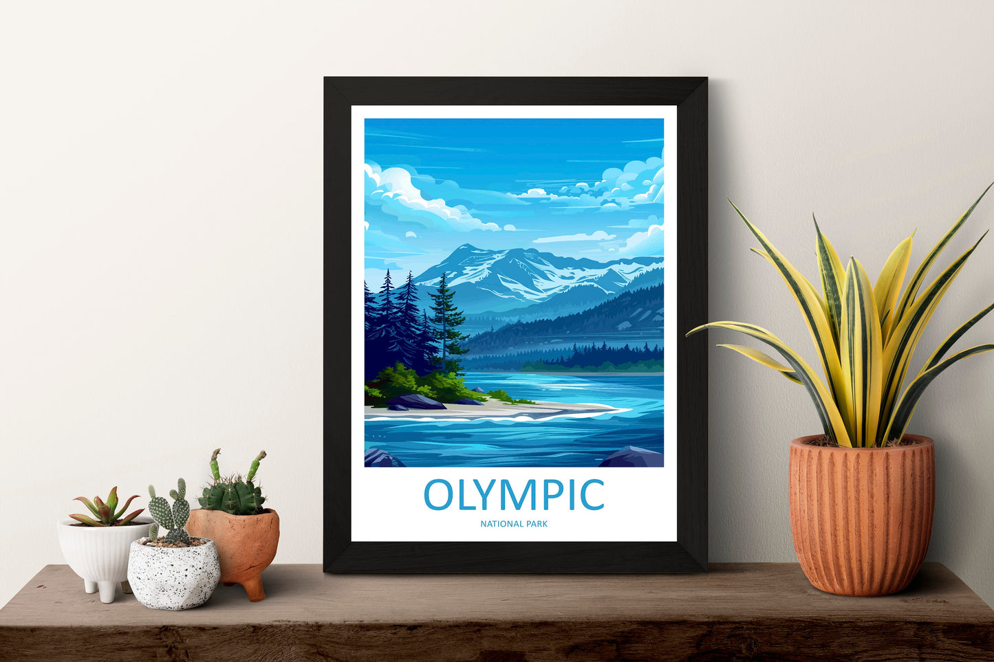 Olympic National Park Travel Print Wall Art Olympic National Park Wall Hanging Home Décor Olympic National Park Art Gift Poster