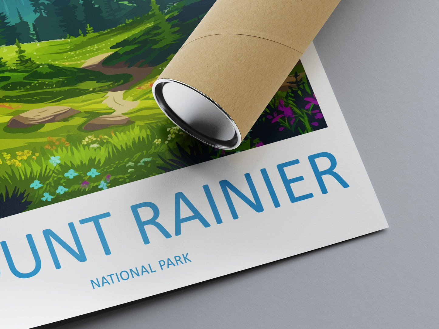 Mount Rainier National Park Travel Print Wall Art Mount Rainier National Park Wall Hanging Home Décor Mount Rainier National Park Gift Art
