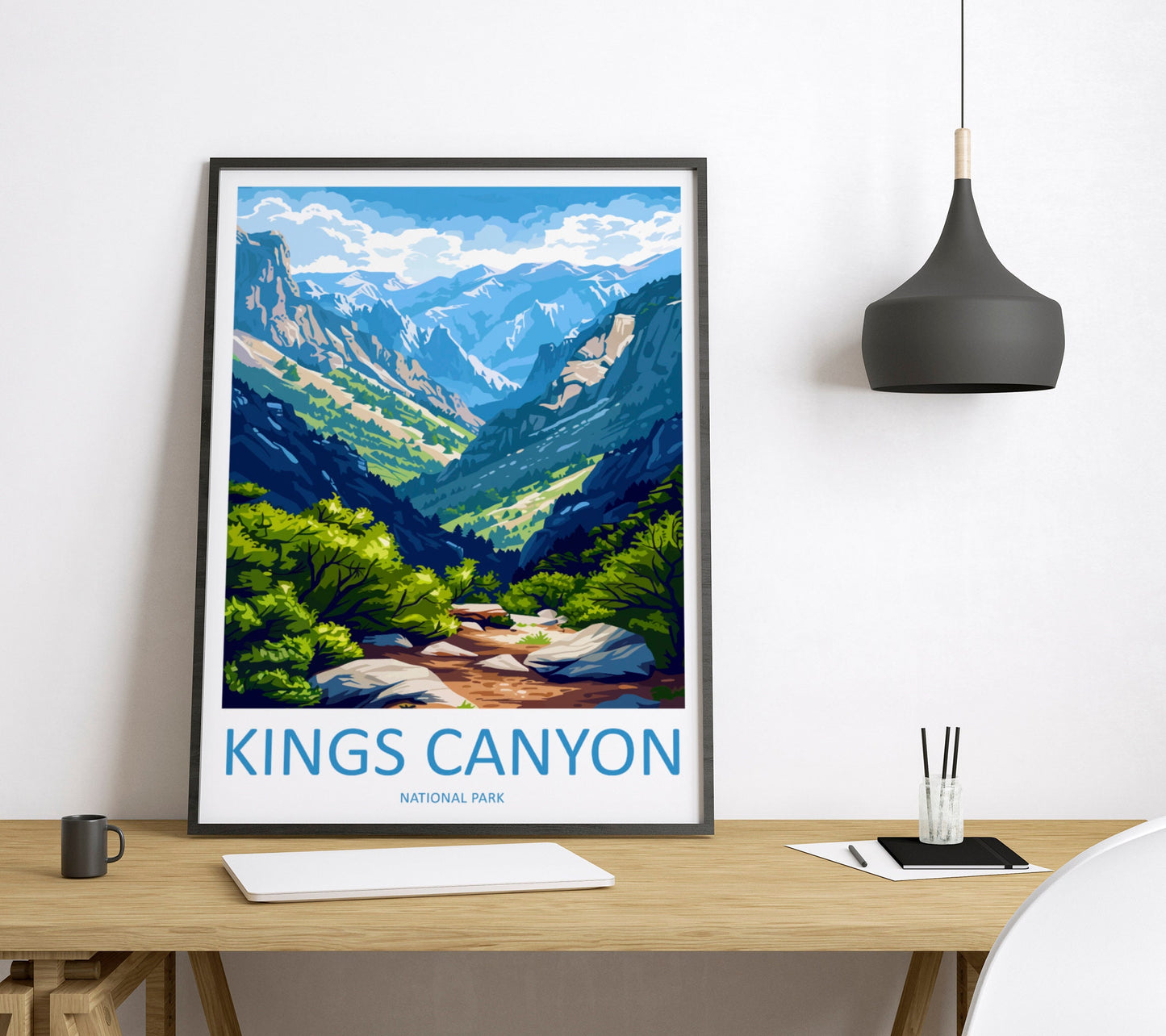 Kings Canyon National Park Travel Print Wall Art Kings Canyon National Park Wall Hanging Home Décor Kings Canyon National Park Gift Art