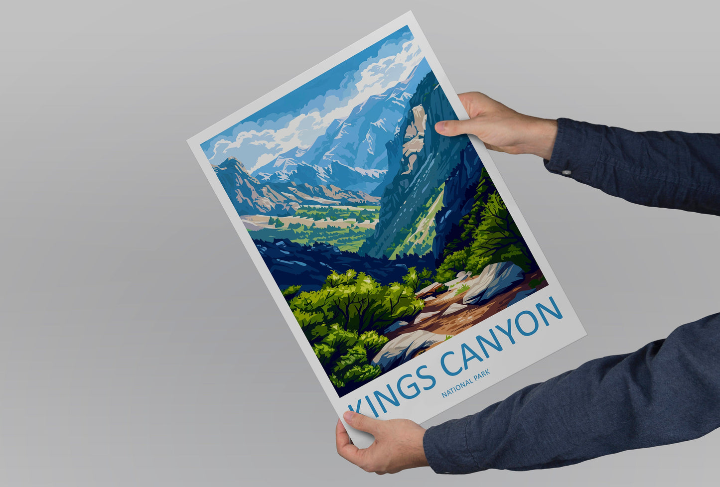 Kings Canyon National Park Travel Print Wall Art Kings Canyon National Park Wall Hanging Home Décor Kings Canyon National Park Gift Art