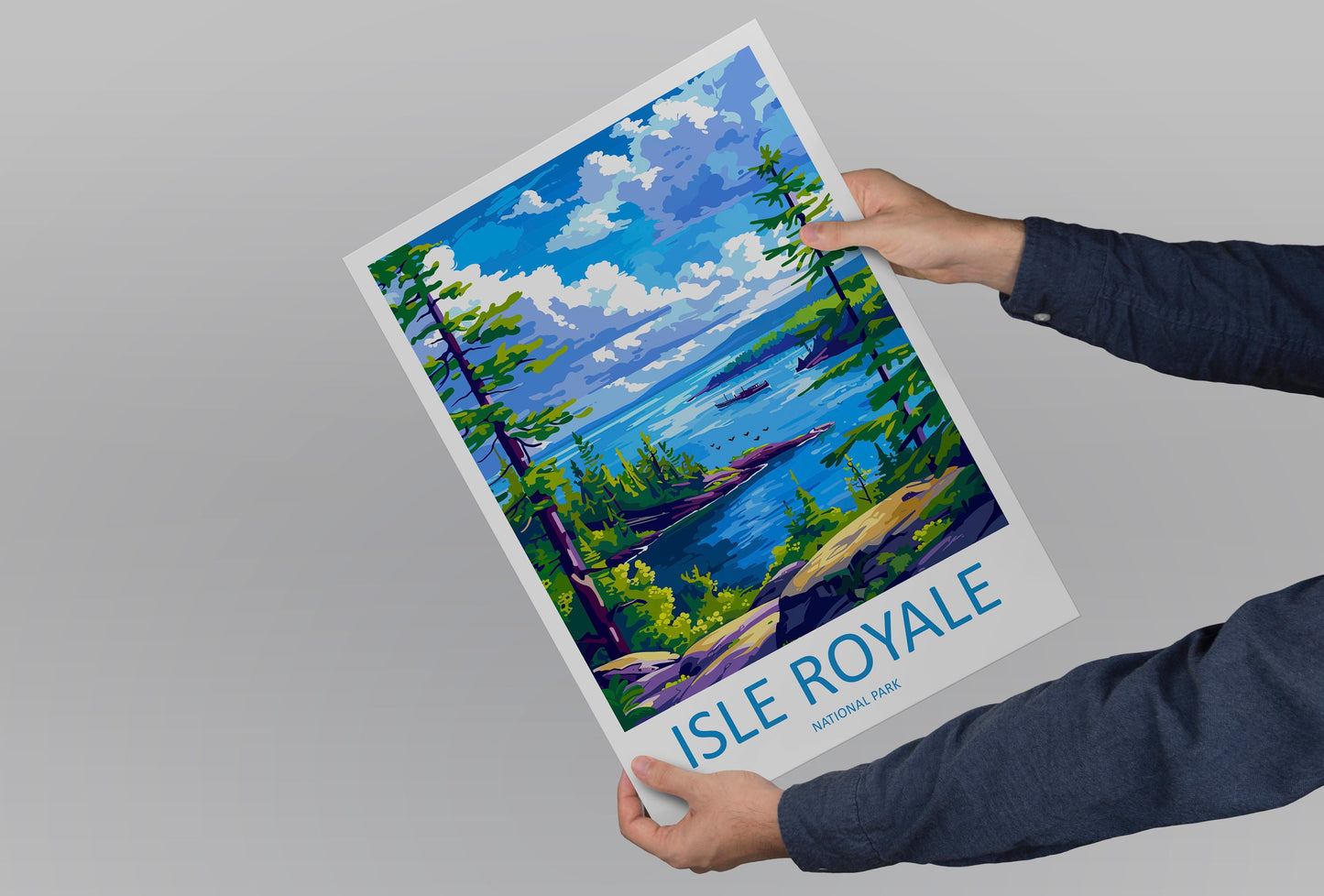 Isle Royale National Park Travel Print Wall Art Isle Royale National Park Wall Hanging Home Décor Isle Royale National Park Gift Art