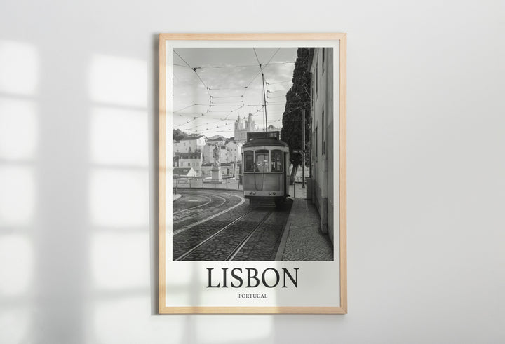 Lisbon Photo Print of Yellow Tram Travel Photo Lisbon Art Decor Photo Travel Art Gift For Travel Artwork Wall Art Framed Photo Travel Print