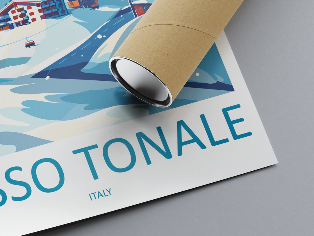 Passo Tonale Travel Print Wall Art Passo Tonale Wall Hanging Home Décor Passo Tonale Gift Art Lovers England Art Lover Gift Passo Tonale