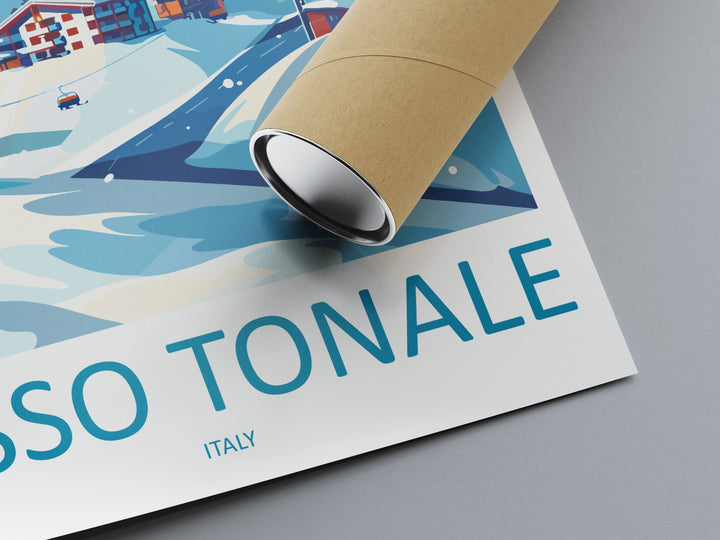 Passo Tonale Travel Print Wall Art Passo Tonale Wall Hanging Home Décor Passo Tonale Gift Art Lovers England Art Lover Gift Passo Tonale