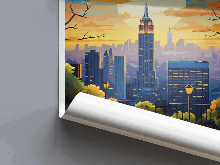 Manhattan New York Travel Print Wall Art Manhattan Wall Hanging Home Décor Manhattan Gift Art Lovers New York Art Lover