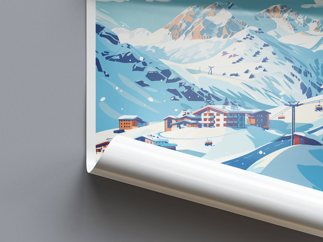 Passo Tonale Travel Print Wall Art Passo Tonale Wall Hanging Home Décor Passo Tonale Gift Art Lovers England Art Lover Gift Passo Tonale