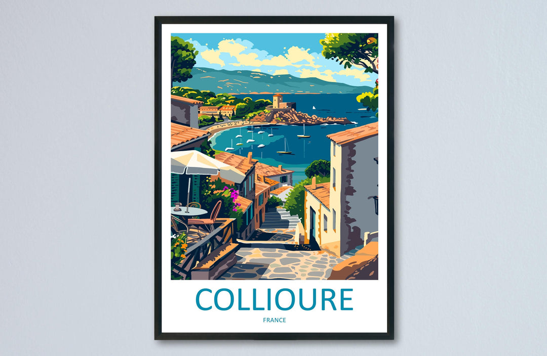 Collioure Travel Print Wall Art Collioure France Wall Hanging Home Décor Collioure France Gift Art Lovers Collioure France Art Gift France