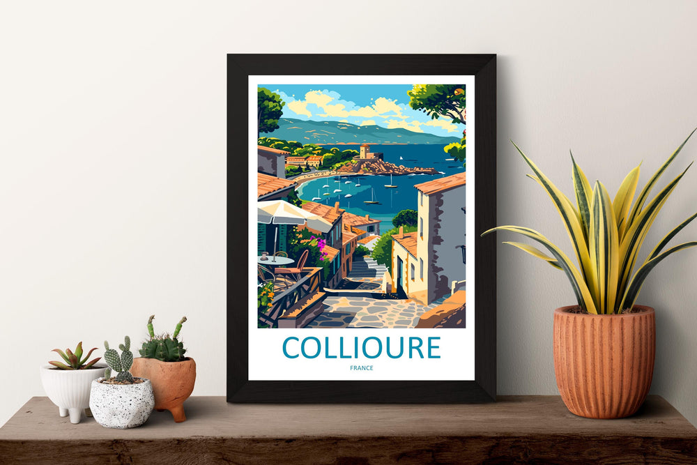 Collioure Travel Print Wall Art Collioure France Wall Hanging Home Décor Collioure France Gift Art Lovers Collioure France Art Gift France