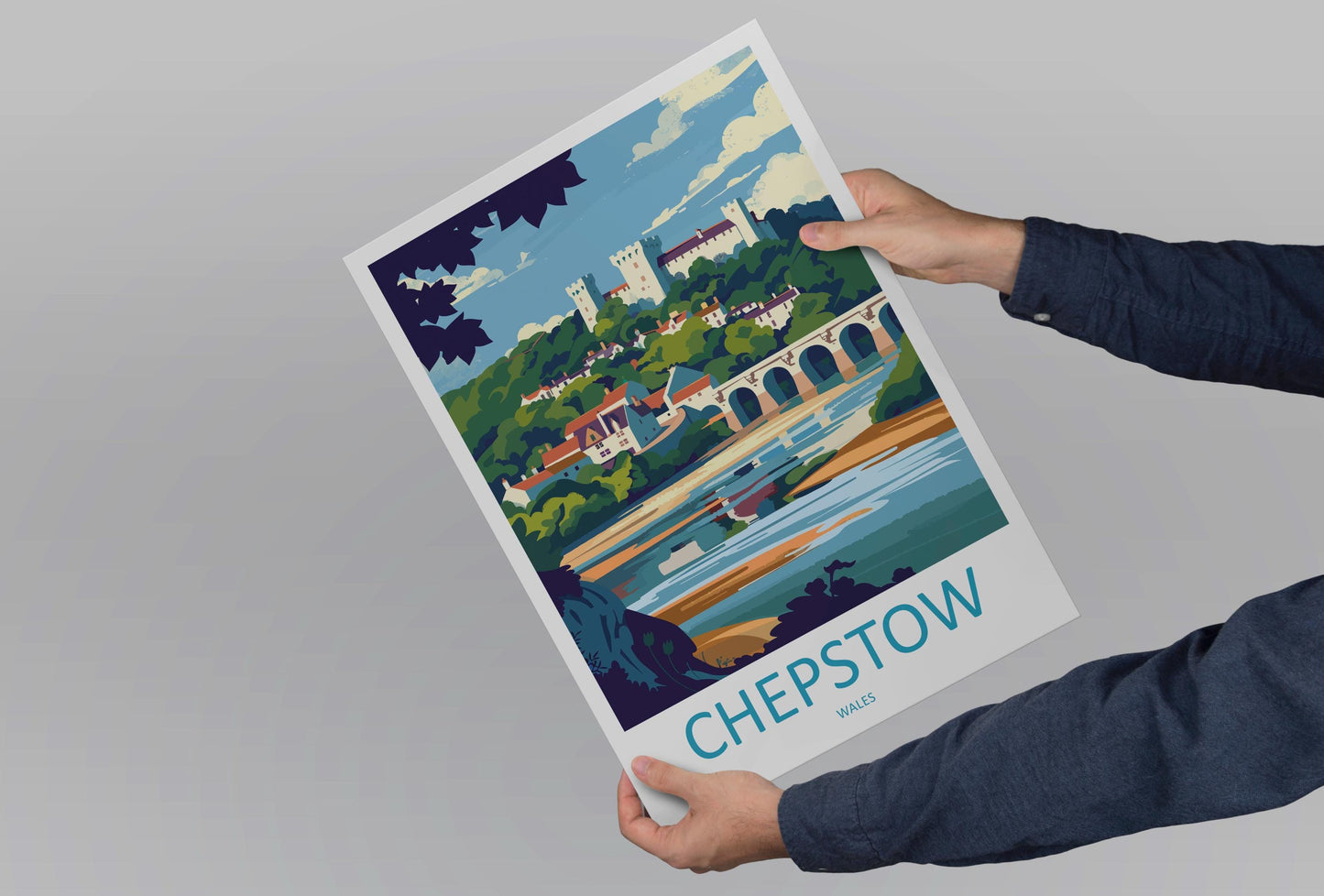 Chepstow Print Home Decor Landscape Art Print Chepstow Wall Art for Nature Enthusiast Gift Wall Hanging Chepstow poster Art