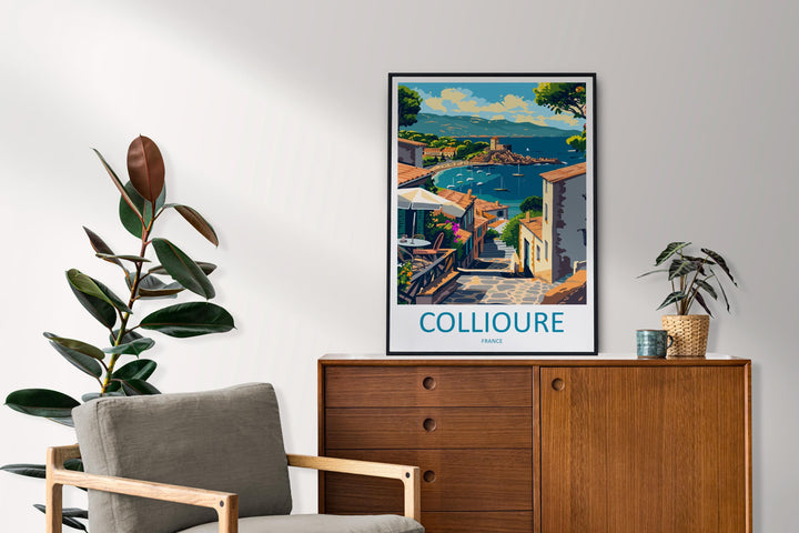 Collioure Travel Print Wall Art Collioure France Wall Hanging Home Décor Collioure France Gift Art Lovers Collioure France Art Gift France
