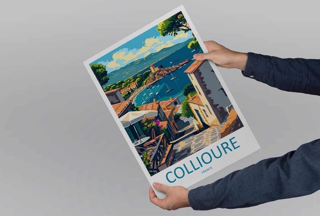 Collioure Travel Print Wall Art Collioure France Wall Hanging Home Décor Collioure France Gift Art Lovers Collioure France Art Gift France
