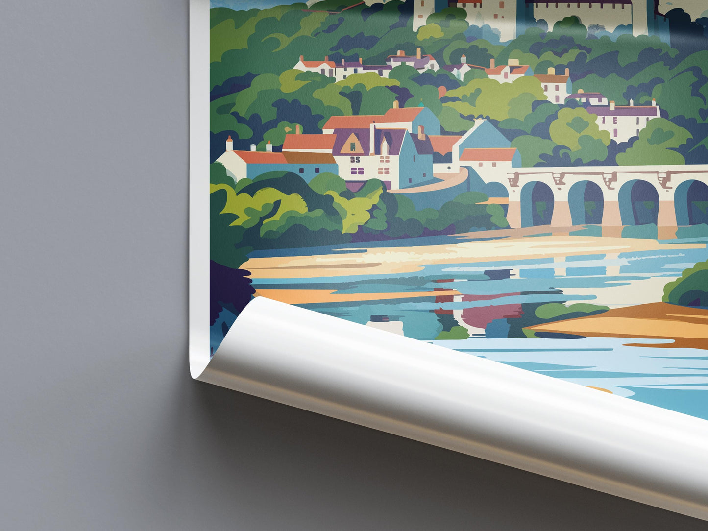 Chepstow Print Home Decor Landscape Art Print Chepstow Wall Art for Nature Enthusiast Gift Wall Hanging Chepstow poster Art