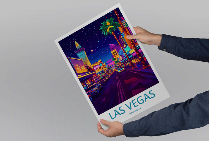 Las Vegas Travel Print Wall Art Las Vegas Wall Hanging Home Décor Las Vegas Gift Art Lovers Nevada Art Lover Gift Las Vegas Wall Décor