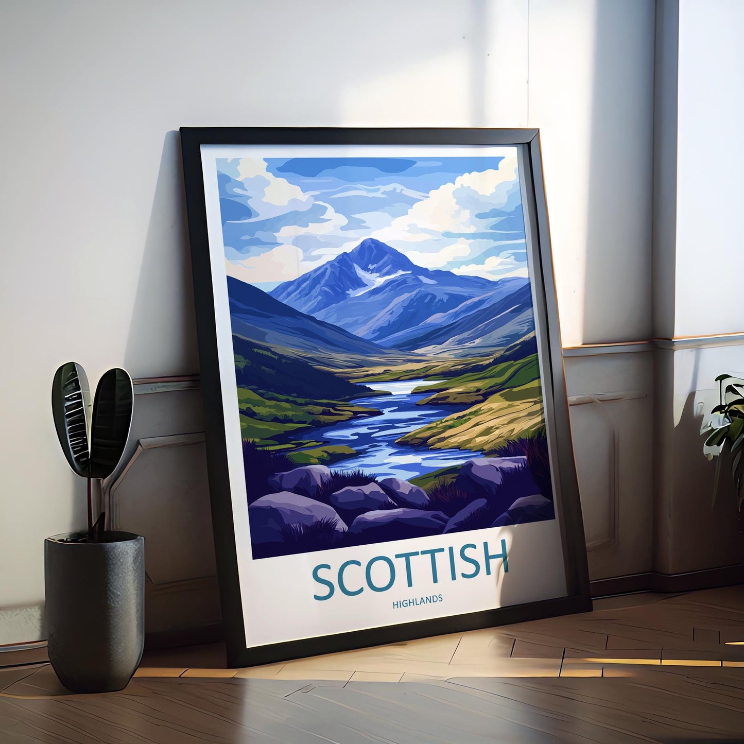 Scottish Highlands Travel Print Highlands Home Décor Scottish Highlands Art Print Highlands Wall Print For Scottish Gift For Scotland Wall