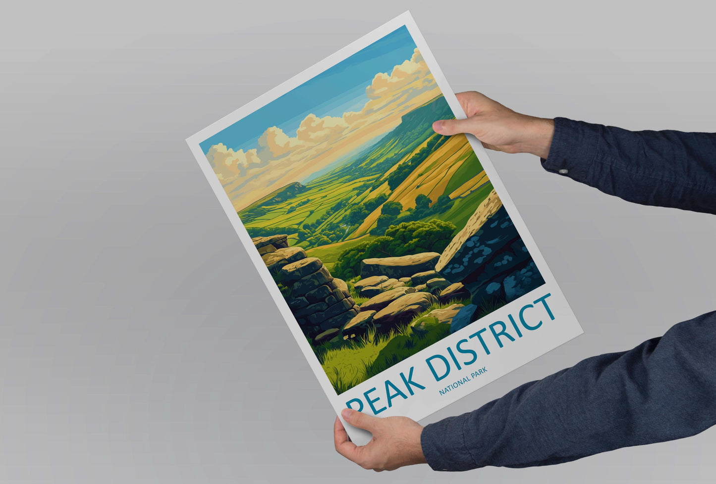 Peak District Print Peak District Home Decor Landscape Art Print Peak District Wall Art Nature Enthusiast Gift Wall Hanging Peak District UK