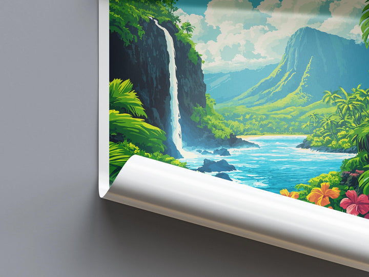 Maui Travel Print Wall Art Maui Wall Hanging Home Décor Maui Gift Art Lovers Hawaii Art Lover Gift Print Artwork