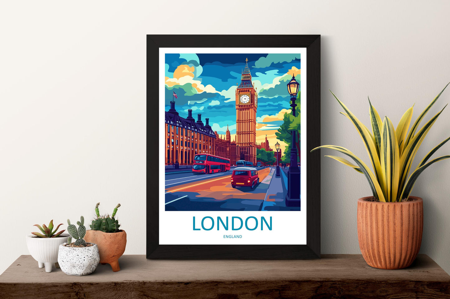 London Travel Print Wall Art London Wall Hanging Home Décor London Gift Art Lovers England Art Lover Gift London Travel Gift