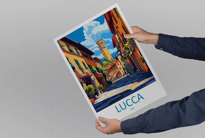 Lucca Travel Print Wall Art Lucca Wall Hanging Home Décor Lucca Gift Art Lovers Italy Art Lover Gift Lucca Print Lucca Travel Gift Art